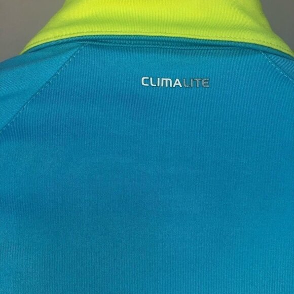 Adidas Light Blue Full Zip Long Sleeve Size Small Activewear - Picture 7 of 11